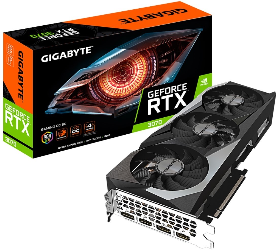 GIGABYTE GeForce RTX 3070 Gaming OC 8G Graphics Card 8GB GDDR6 | GV-N3070GAMING OC-8GD