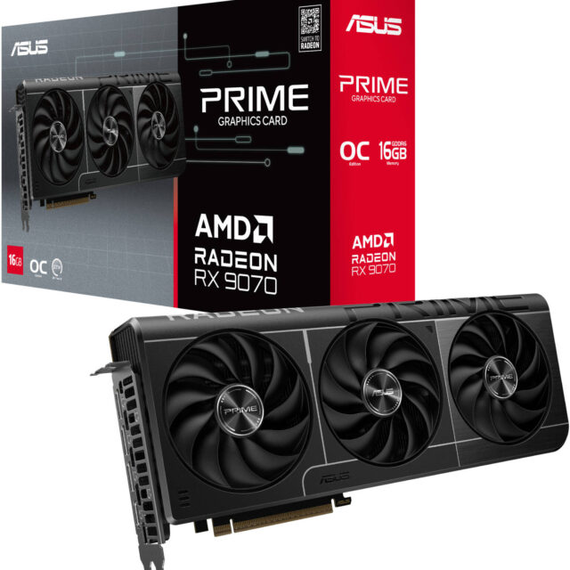 ASUS Prime Radeon RX 9070 OC Edition Graphics Card 16GB GDDR6 | 90YV0LI1-M0NA00