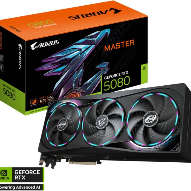 GIGABYTE AORUS GeForce RTX 5080 MASTER Graphics Card 16GB GDDR7 | GV-N5080AORUS M-16GD