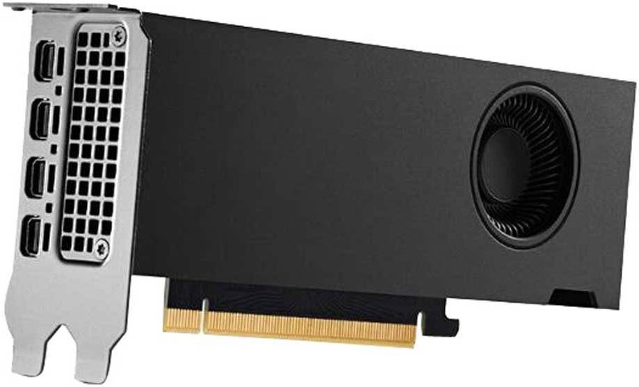 HP NVIDIA RTX A2000 DP 4mDP Graphics Card, 6GB GDDR6 192-Bit Memory, 3328 CUDA Cores, 288 GB/s Memory Bandwidth, PCI Express 4.0 x16, Mini DP 1.4a, Blower-Style Fan Cooler, Black | 340L0AA product image 4