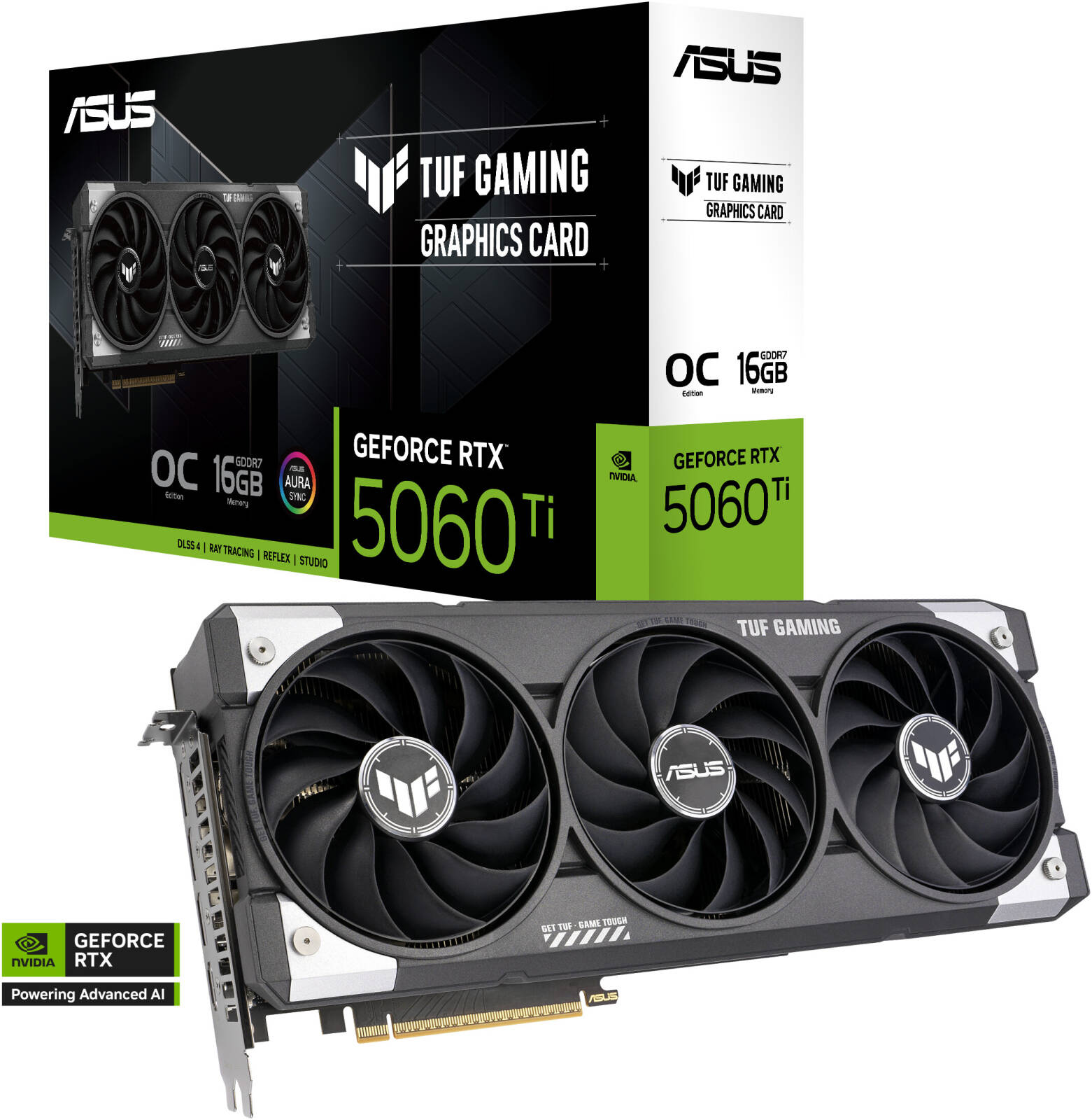 ASUS TUF Gaming GeForce RTX 5060 Ti 16GB GDDR7 OC Edition | 90YV0MG0-M0NA00