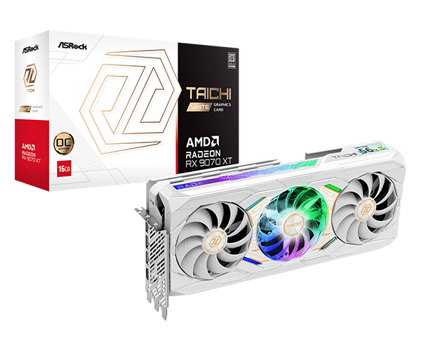 ASRock Radeon RX 9070 XT Taichi White 16GB OC