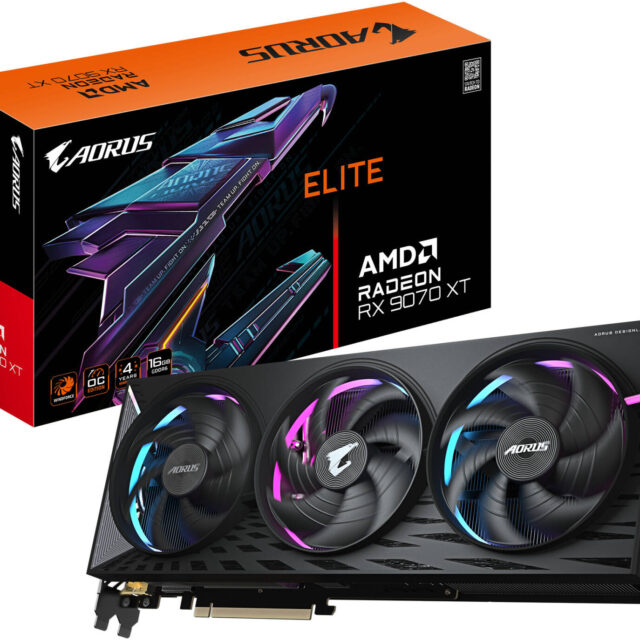 GIGABYTE AORUS Radeon RX 9070 XT ELITE Graphics Card 16GB GDDR6 | GV-R9070XTAORUS E-16GD