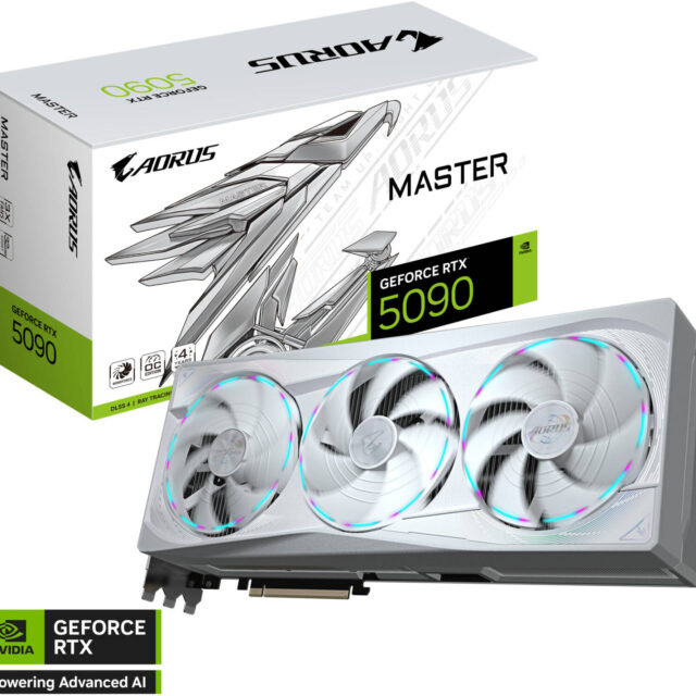 GIGABYTE AORUS GeForce RTX 5090 Master Ice Graphics Card 32GB GDDR7 | GV-N5090AORUSM ICE-32GD