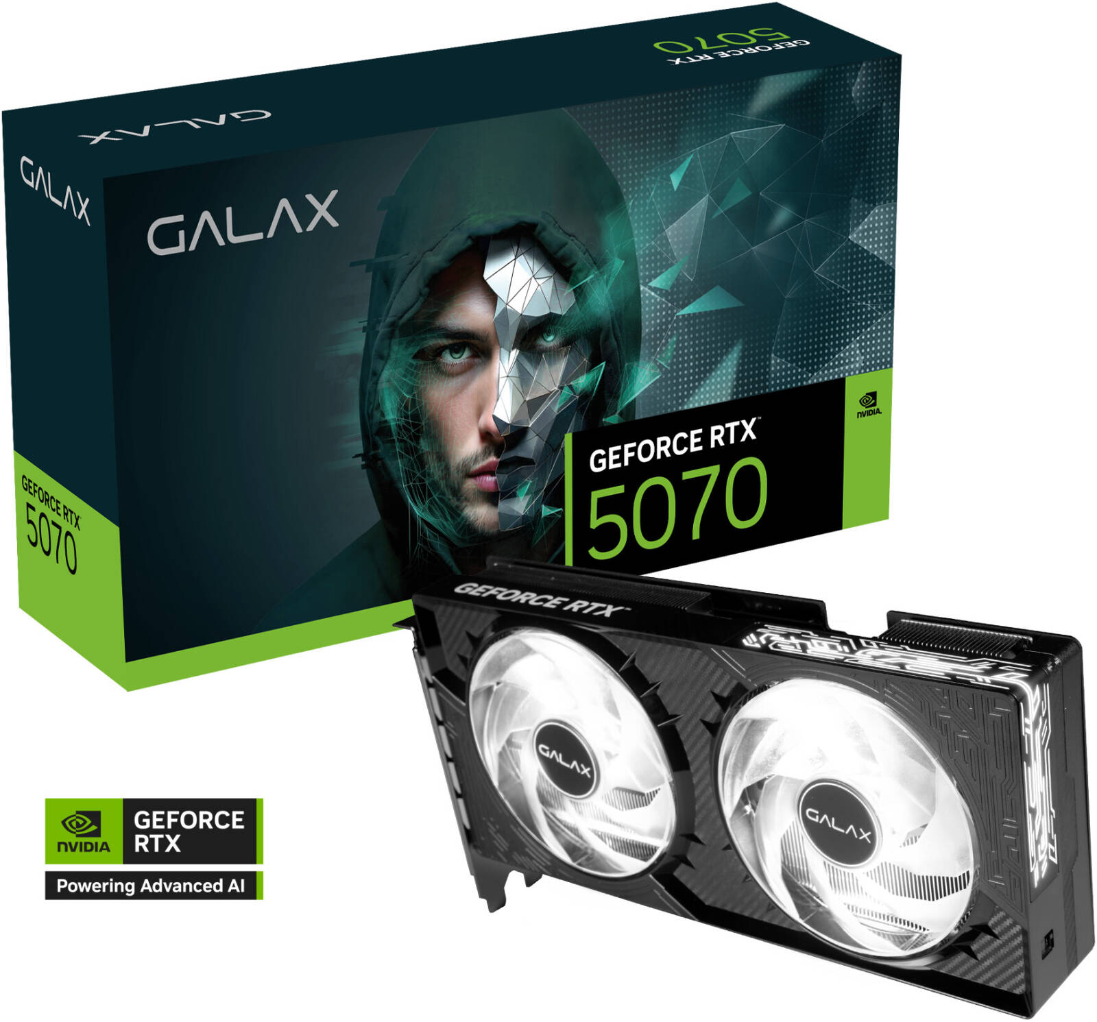 Galax GeForce RTX 5070 1-Click OC Graphics Card 12GB GDDR7 | 57NON7MDBROC