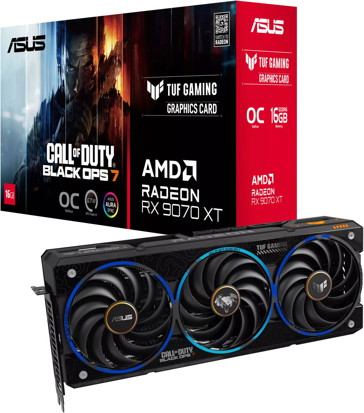 ASUS TUF Gaming Radeon RX 9070 XT Black Ops 7 Edition Graphics Card 16GB GDDR6 | 90YV0L76-M0NM00