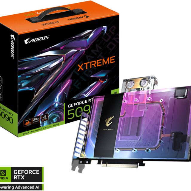 GIGABYTE AORUS GeForce RTX 5090 XTREME Waterforce WB Graphics Card 32GB GDDR7 | GV-N5090AORUSX WB-32GD