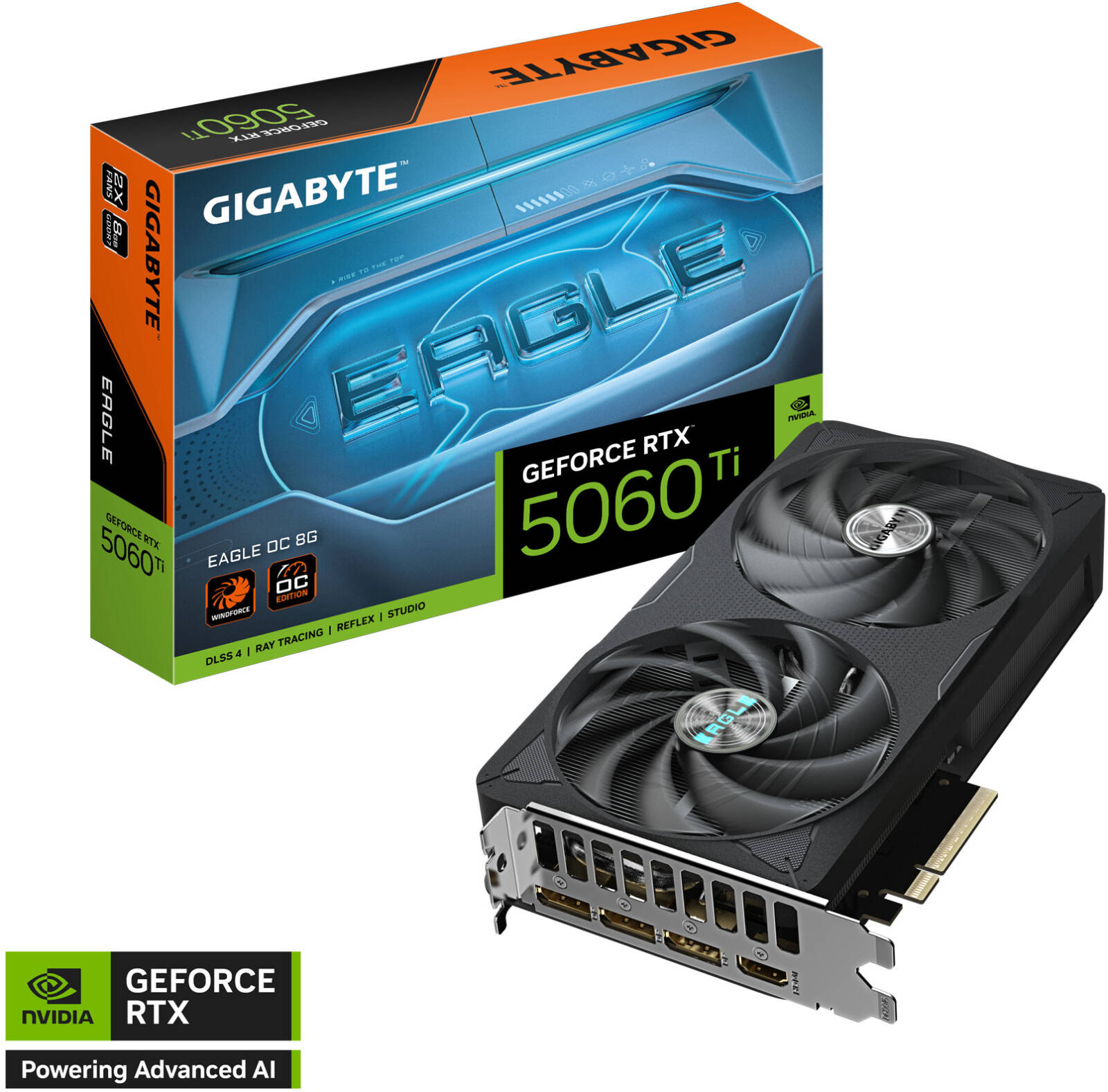 GIGABYTE GeForce RTX 5060 Ti EAGLE OC Graphics Card 8GB GDDR7 | GV-N506TEAGLE OC-8GD