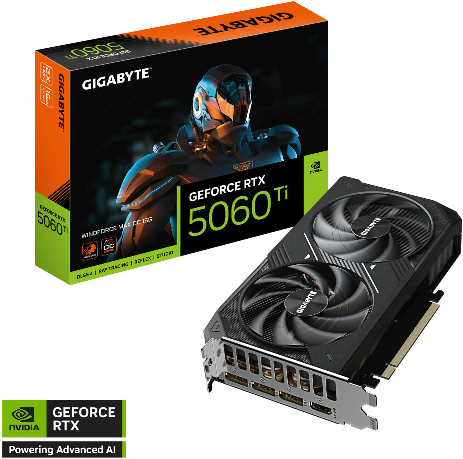 GIGABYTE GeForce RTX 5060 Ti WINDFORCE MAX OC 16GB GDDR7 Graphics Card | GV-N506TWF2MAX OC-16GD