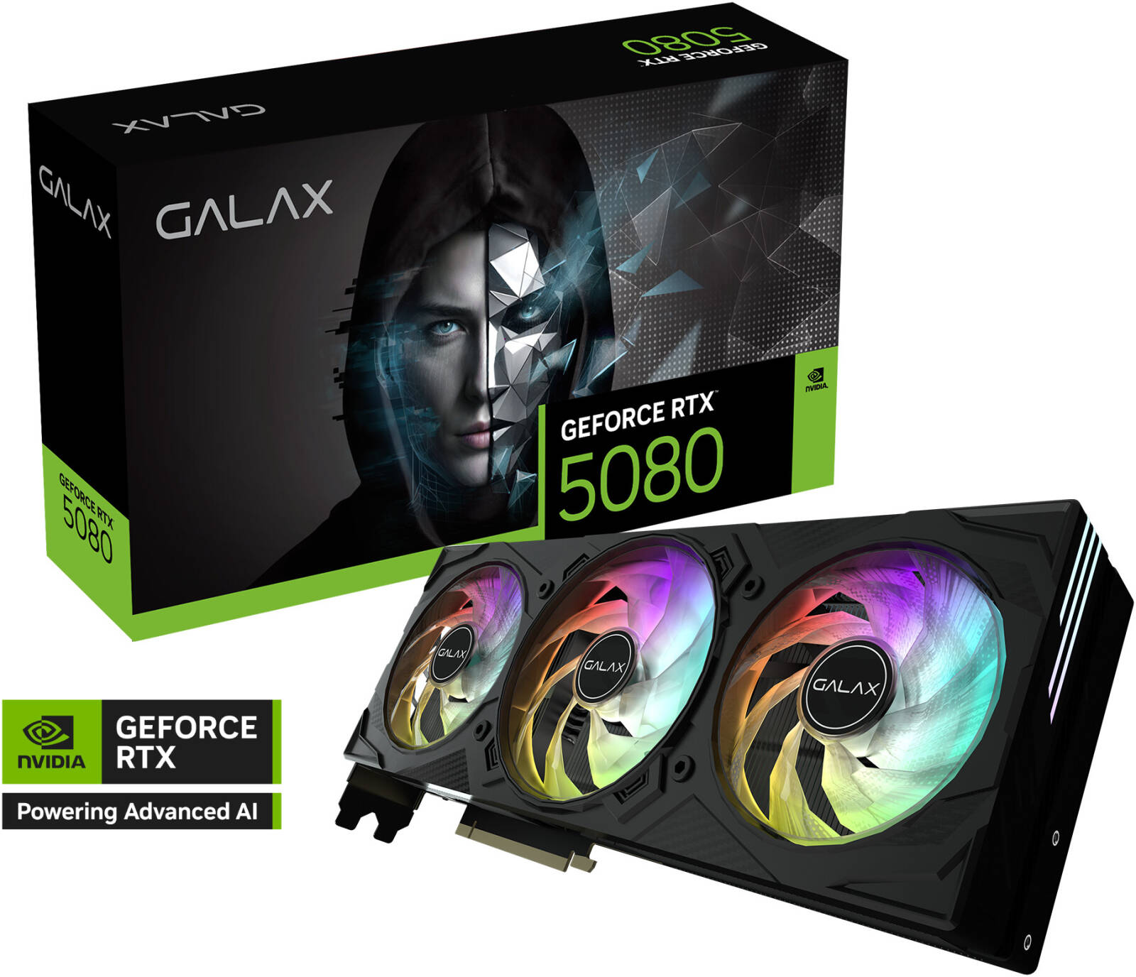Galax GeForce RTX 5080 EX Gamer 1-Click OC Graphics Card 16GB GDDR7 | 58NZN6MDBYEX
