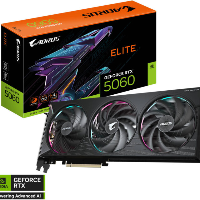GIGABYTE AORUS GeForce RTX 5060 ELITE Graphics Card 8GB GDDR7 | GV-N5060AORUS E-8GD