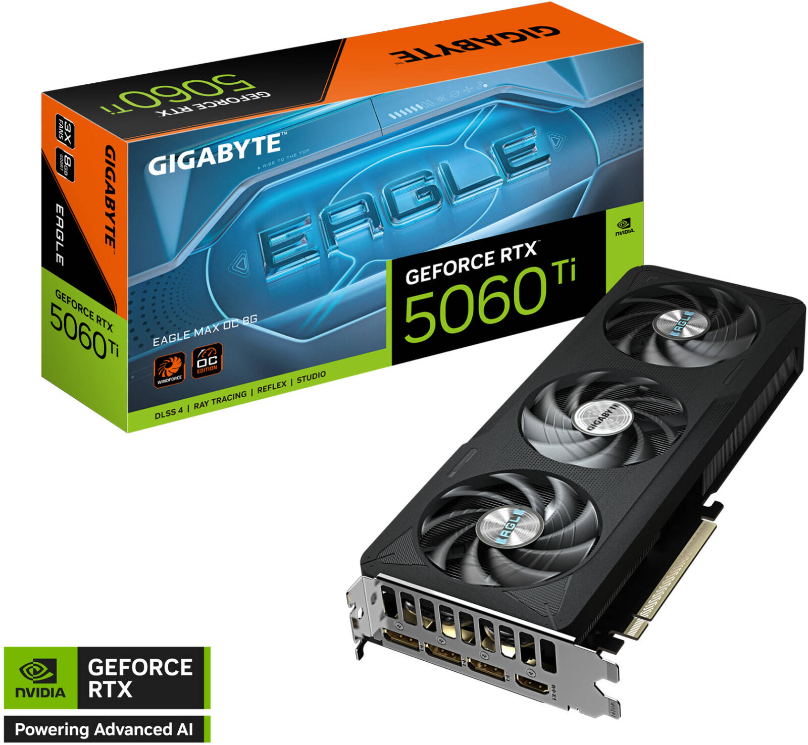 GIGABYTE GeForce RTX 5060 Ti Eagle Max OC Graphics Card 8GB GDDR7 | GV-N506TEAGLEMAXOC-8GD