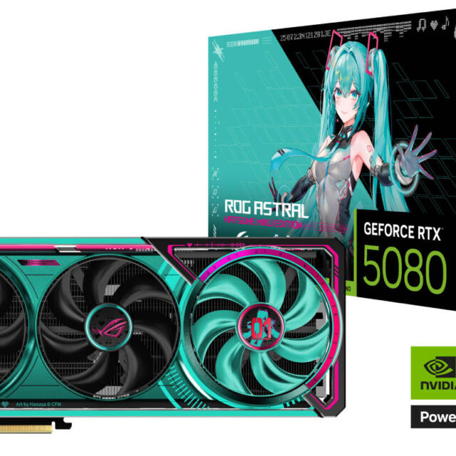 ASUS ROG Astral GeForce RTX 5080 OC Hatsune Miku Edition Graphics Card 16GB GDDR7 | 90YV0LV9-M0NM00