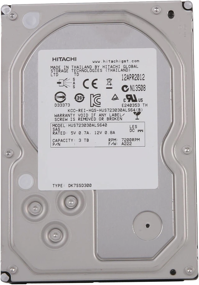 Hitachi HUS723030ALS640 3TB HDD - Refurbished