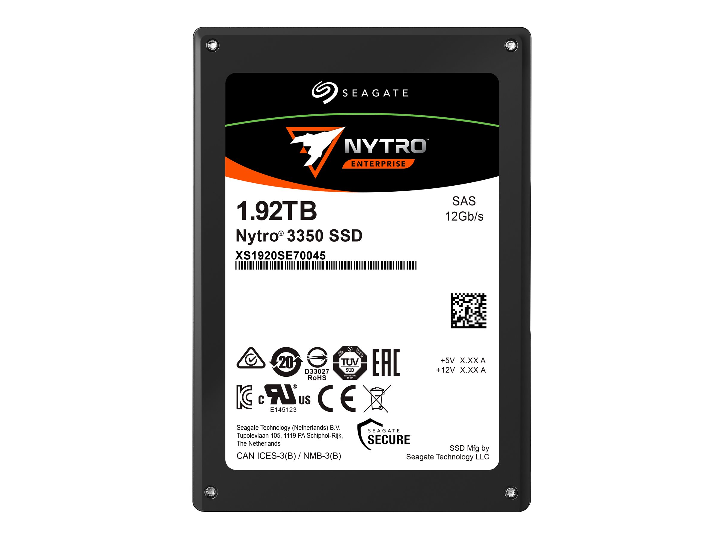 Seagate Nytro 3350 1.92TB SAS SSD  -  XS1920SE70045