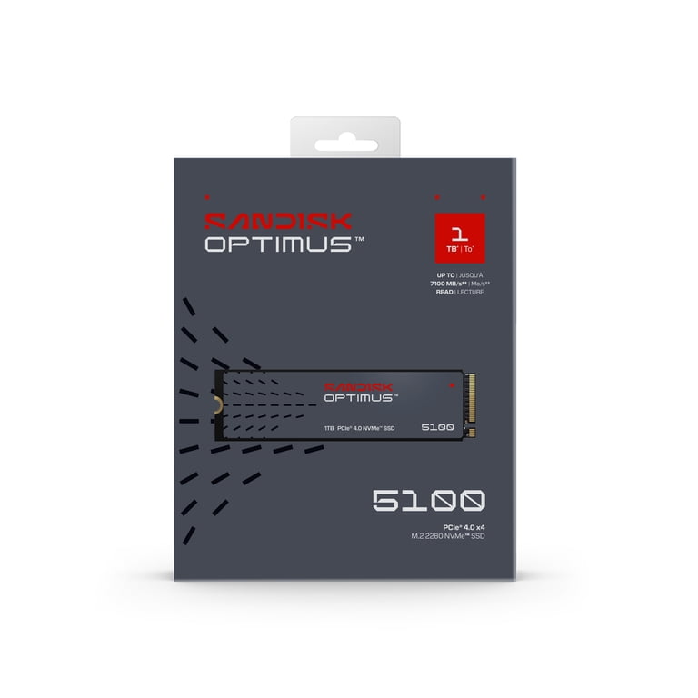 SanDisk Optimus 5100 1TB M.2 2280 PCIe 4.0 x4 NVMe SSD  -  SDSP51100TAN