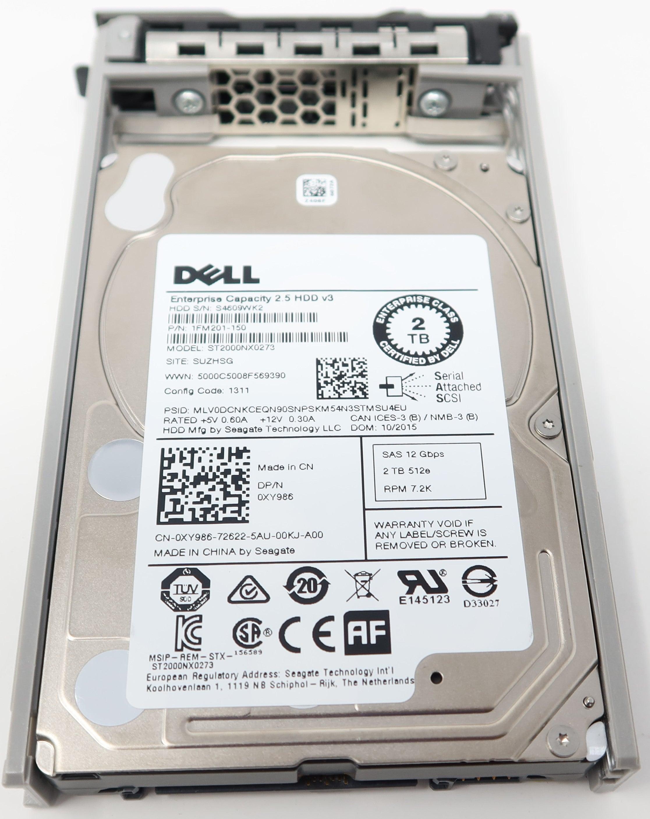 Dell 0XY986 2TB HDD - Refurbished
