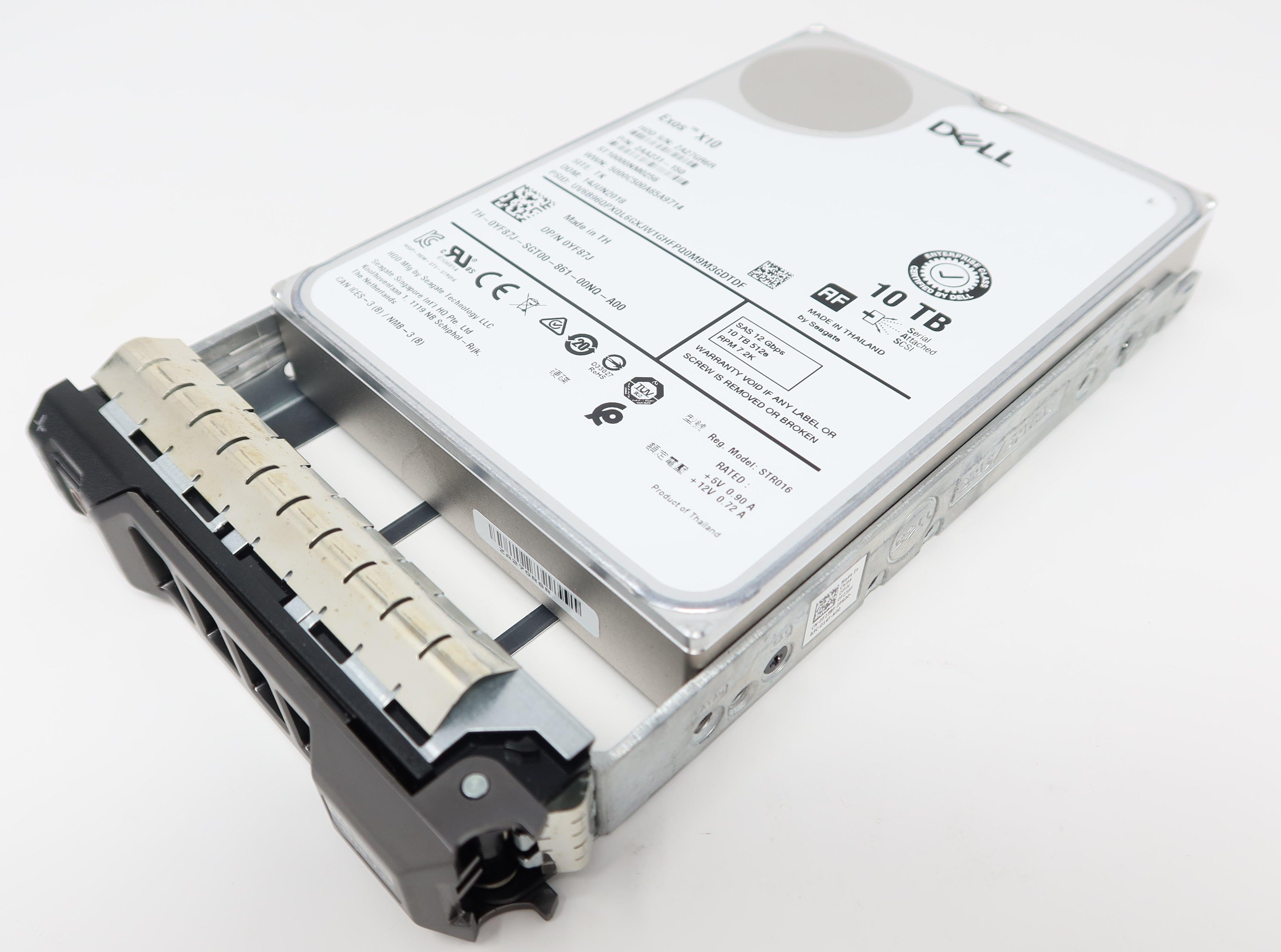 Dell YF87J 10TB HDD - Refurbished