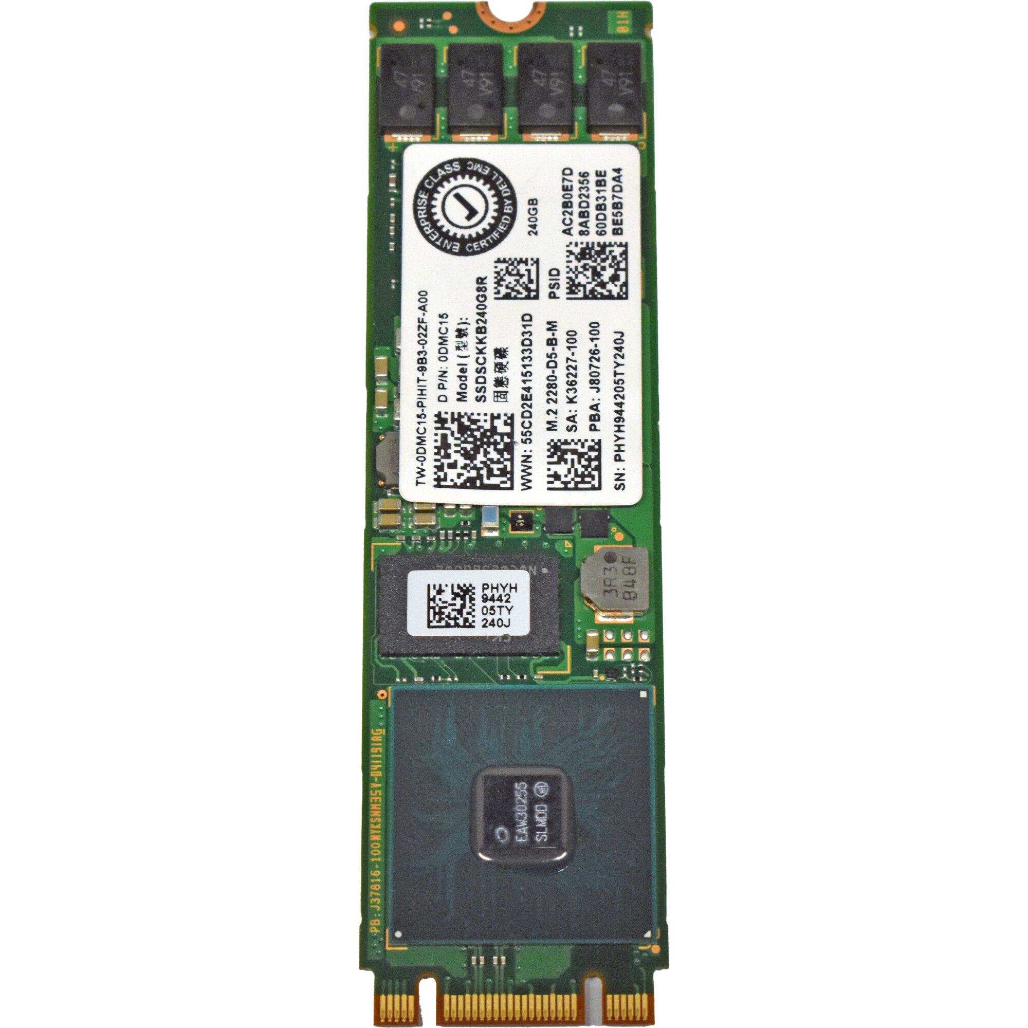 Intel D3-S4510 240GB M.2 2280 SATA SSD  -  SSDSCKKB240G8R, Refurbished