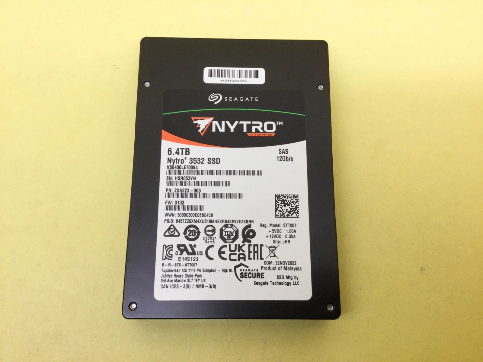 Seagate XS6400LE70094 6.4TB SSD - Refurbished