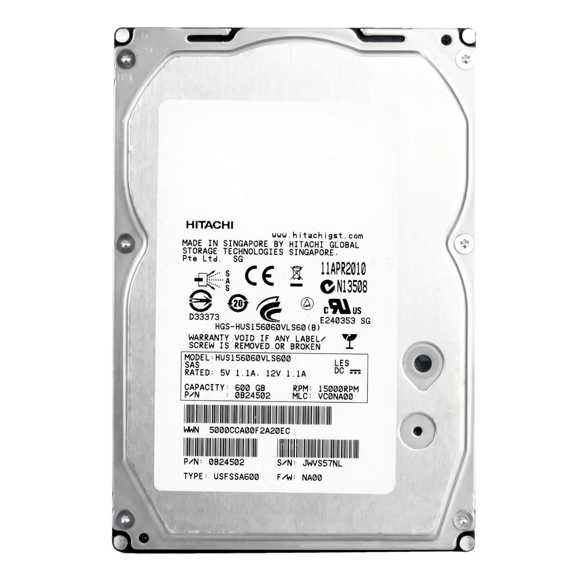 Hitachi HUS156060VLS600 600GB HDD - Refurbished