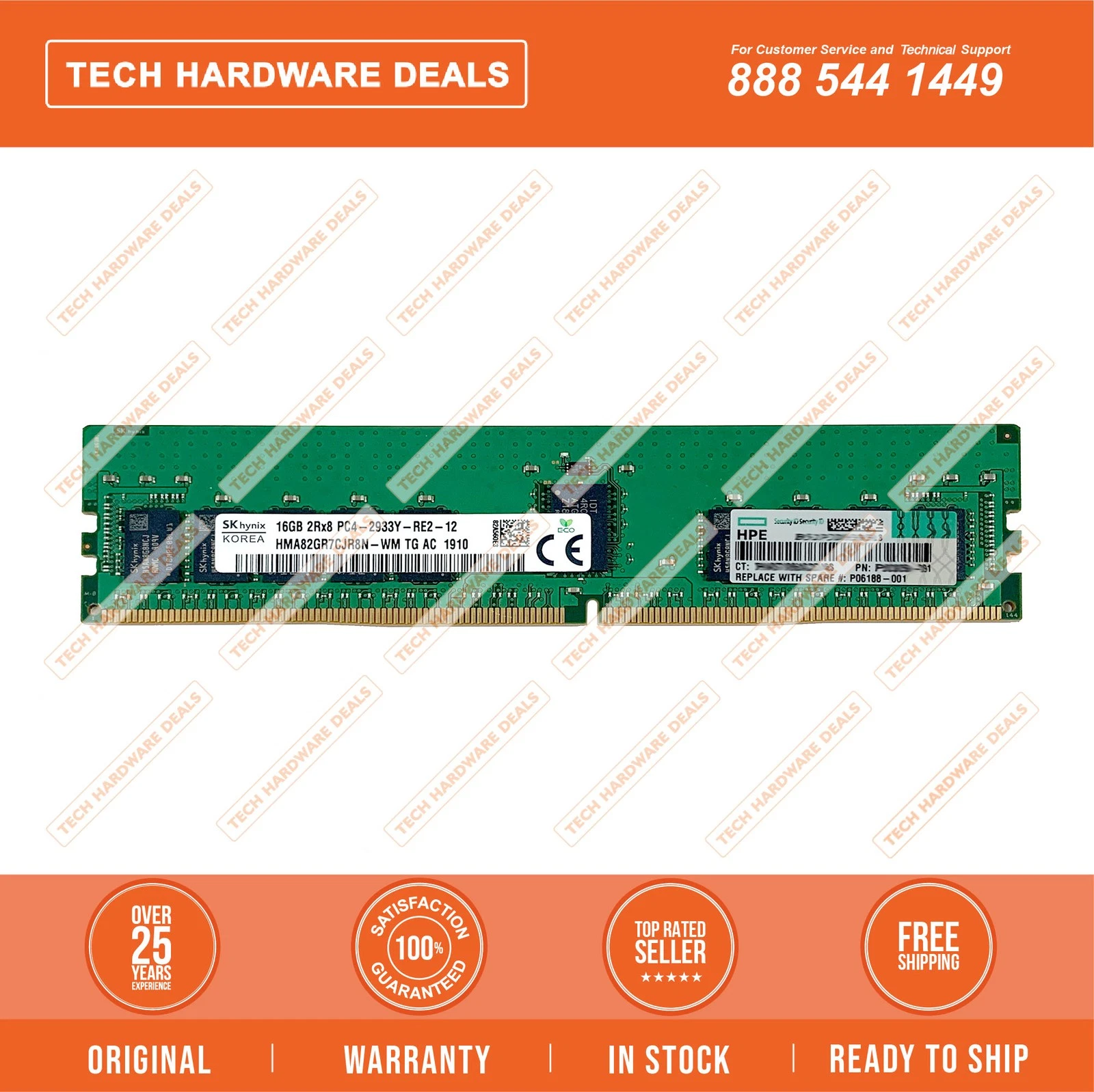 HPE P06188-001 16GB Memory module - Refurbished