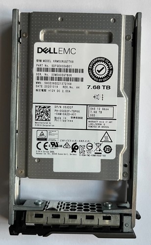 Kioxia / Toshiba RM5 7.68TB SAS 12Gb/s 2.5-inch SSD  -  SDFGE83DAB01, Refurbished