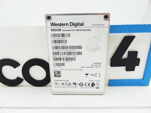 Western Digital Ultrastar DC SS530 960GB 12Gb/s SAS 2.5-inch SSD  -  WUSTR1596ASS200, Refurbished
