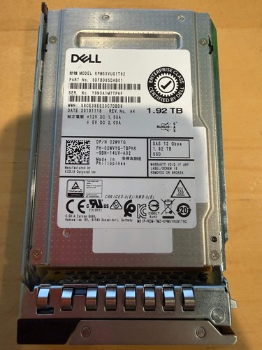 Toshiba PM5-V 1.92TB 12Gbps SAS 2.5-inch SSD  -  SDFBD85DAB01, Refurbished