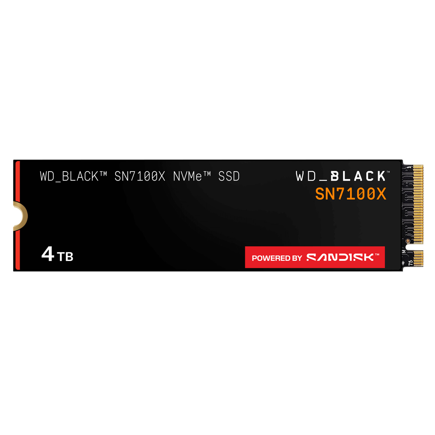 SanDisk WD_BLACK SN7100X 4TB PCIe 4.0 x4 NVMe M.2 2280 SSD  -  WDBELH0040BBK