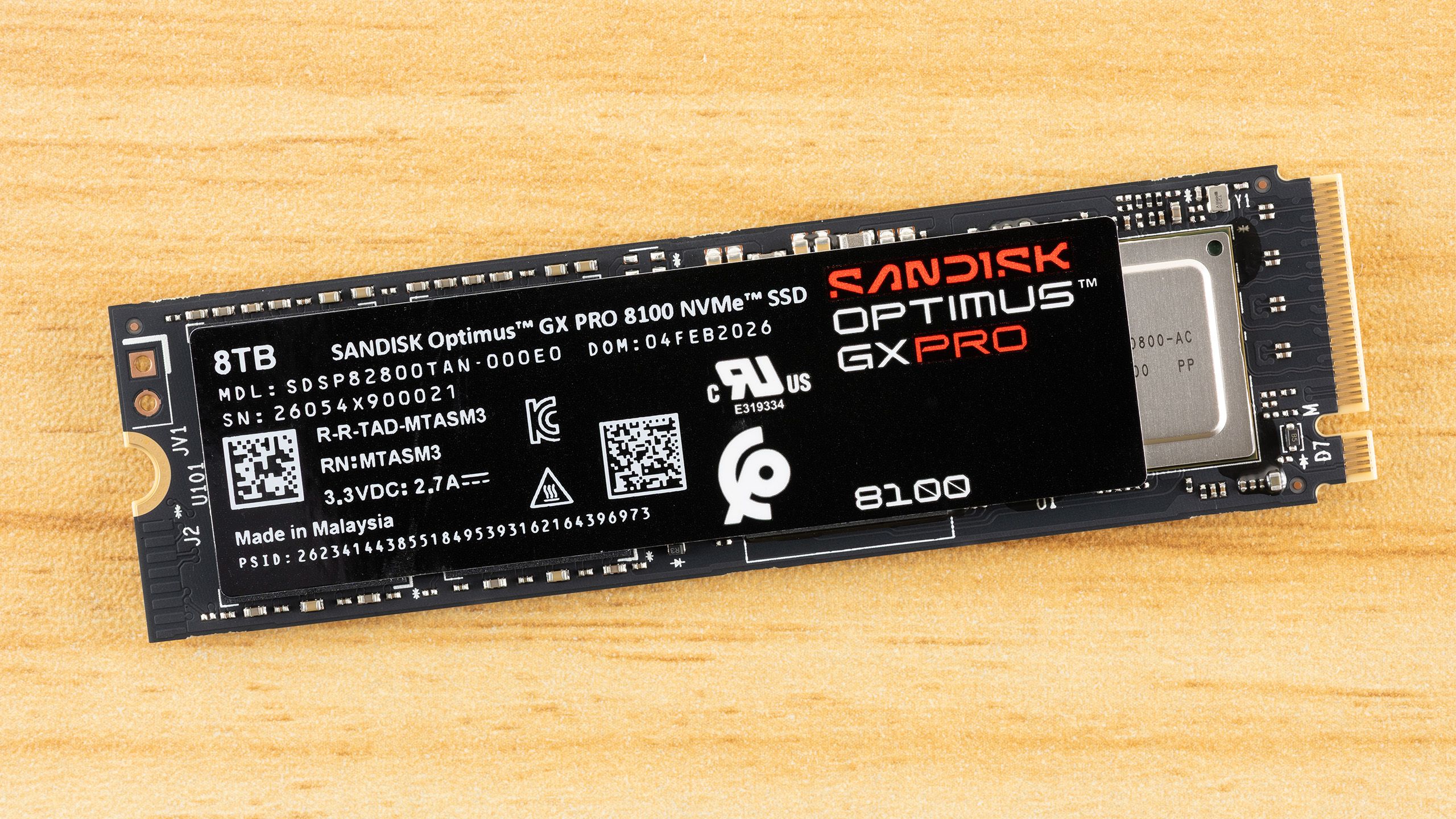 SanDisk Optimus GX PRO 8100 8TB PCIe 5.0 NVMe M.2 SSD  -  SDSP82800TAN